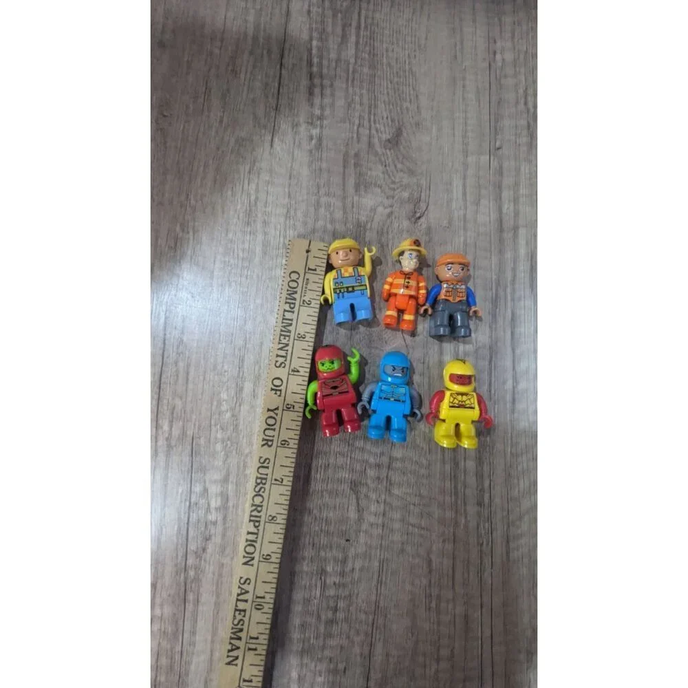 Mixed Building Block Figures Set of 6 Rescue Workers and Space Characters